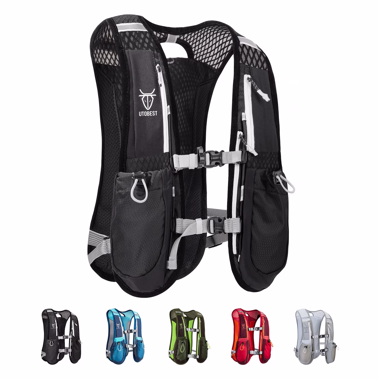 UTOBEST UTR104 Outdoor Running Hydration Backpack Vest – Stay Hydrated During Your Runs, Rides, and Outdoor Adventures