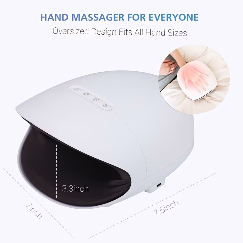 FENASH Cordless Hand Massager with Compression & Heating – Daily Comfort and Relief for Hands and Forearms