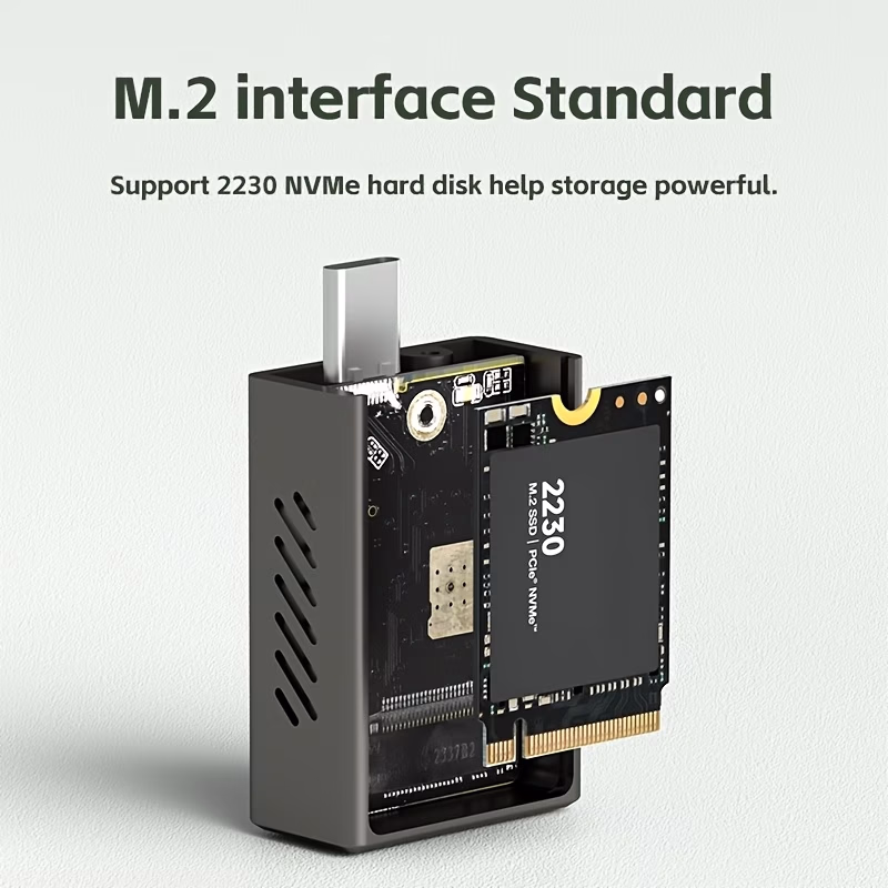 Hagibis™ 2230 M.2 NVMe SSD Enclosure with Cooling Fan – Fast, Reliable, and Efficient Storage for Your Devices