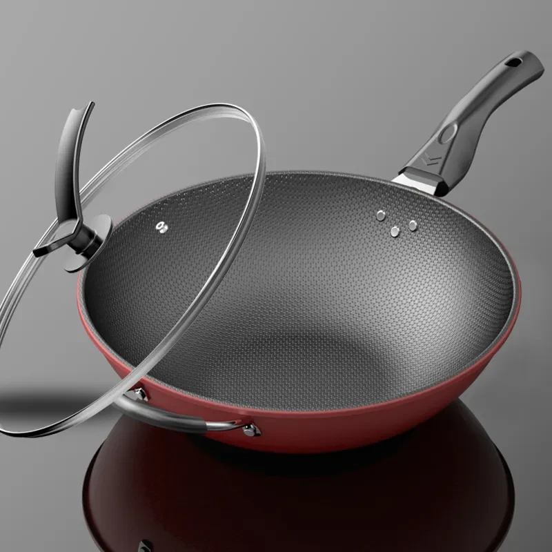 Non-Stick Wok Flat Bottom
