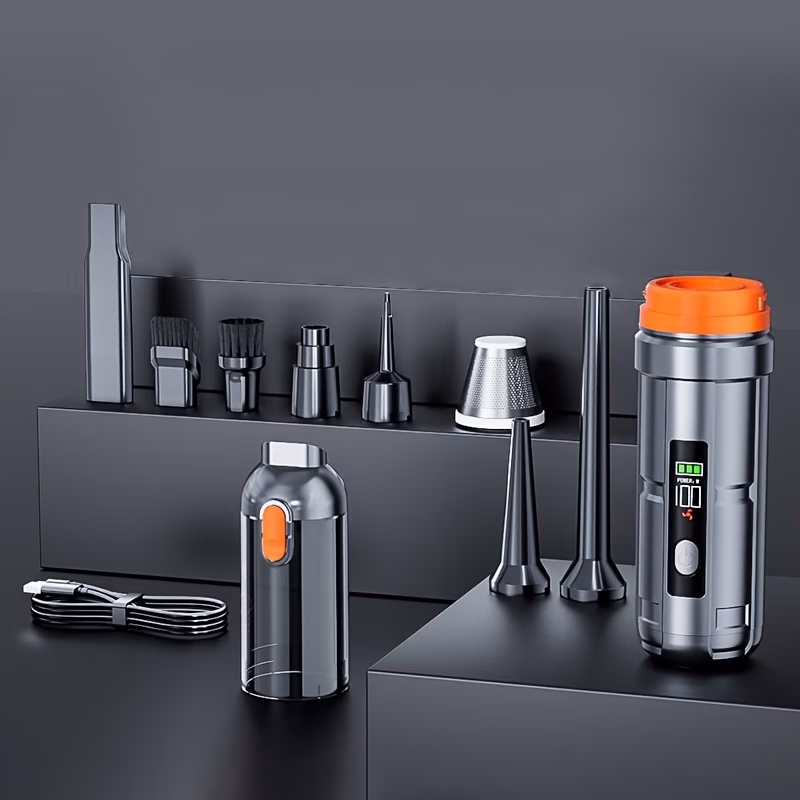 QILIEASY 18000Pa Straight Cylinder Mini Portable Handheld Vacuum Cleaner – Powerful and Versatile Cleaning Solution for Home and Car