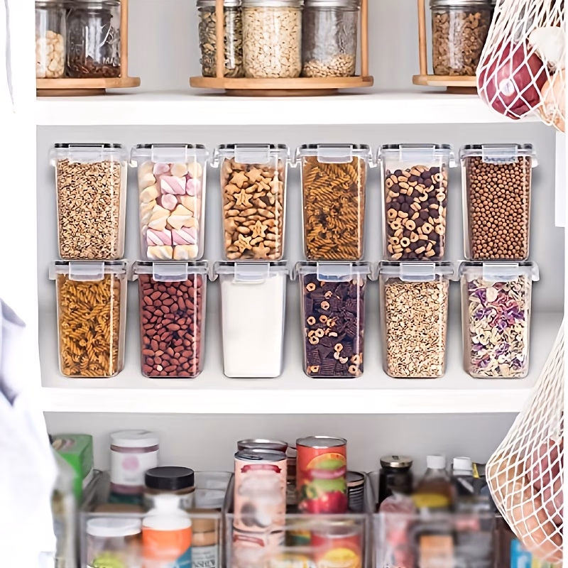 THELiFE™  12pcs Storage Containers Set 1.6L – Airtight Storage for Cereal, Flour, Sugar, and More