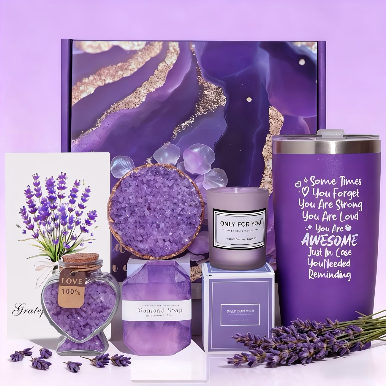 PGPJ Luxury Self-Care Spa Gift Basket Bath Set – The Ultimate Pampering Experience for Mom, Sister, or Loved Ones