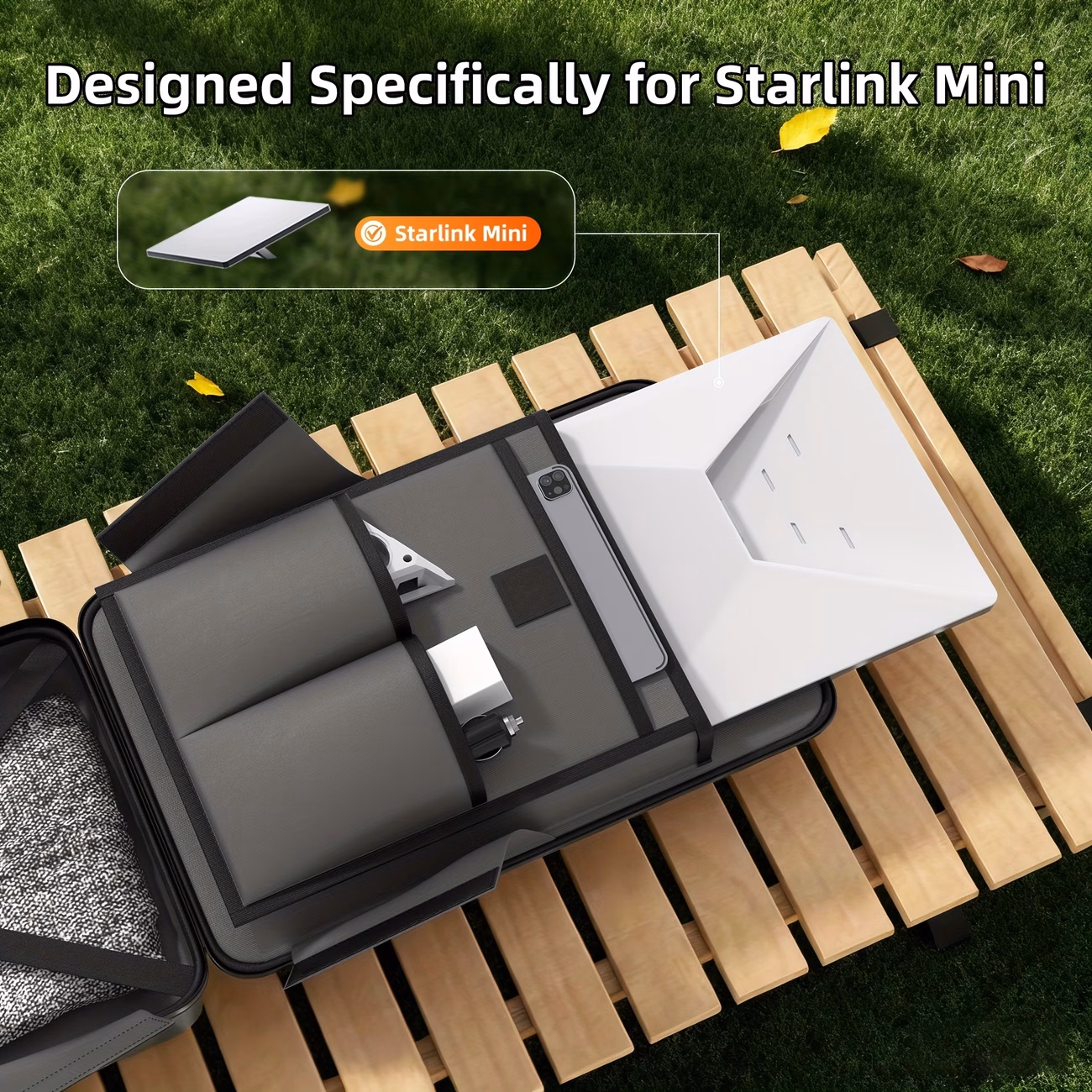 DAIERTEK Starlink Mini Case – Secure Travel Bag for Starlink Mini Accessories with TSA Lock and Anti-Theft Features