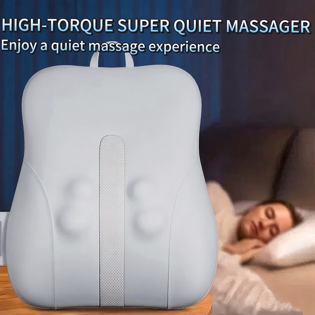 FENASH Rechargeable Full Body Massager with Heat – Portable Neck and Back Massager, Deep Tissue Kneading for Lower Back, Leg, and Shoulders