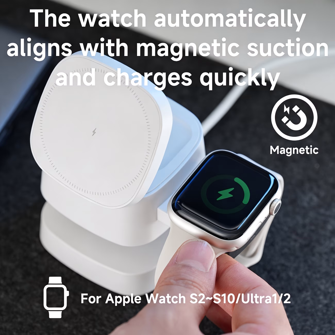 TIMESS 4-In-1 Wireless Charger with Bedside Warm Light – Multi-Function Night Light and Phone Stand for Charging iPhone, iWatch, and More