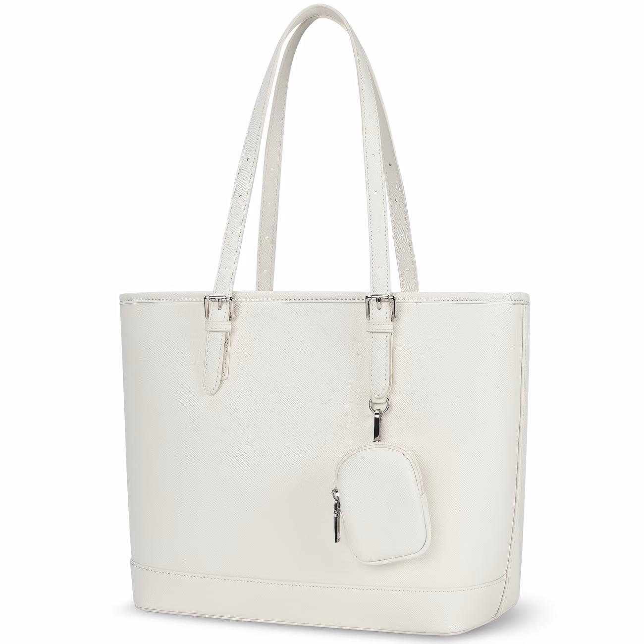 NEWHEY Women’s Synthetic Leather Anti-Theft Large Tote Bag with Free Mini-Pouch – Stylish, Durable, and Secure for Commuting and Travel