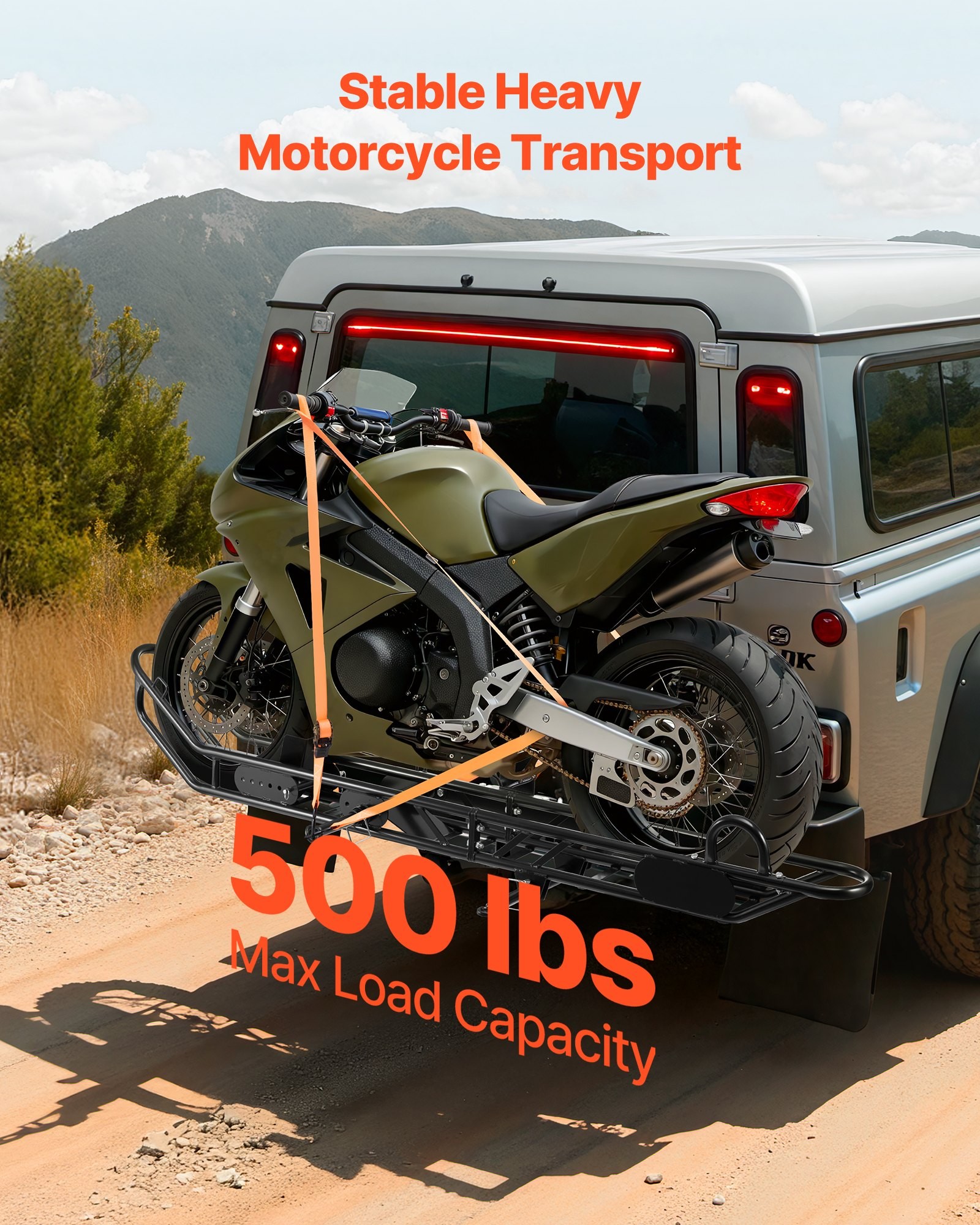 Tow Bar Motorcycle Carrier