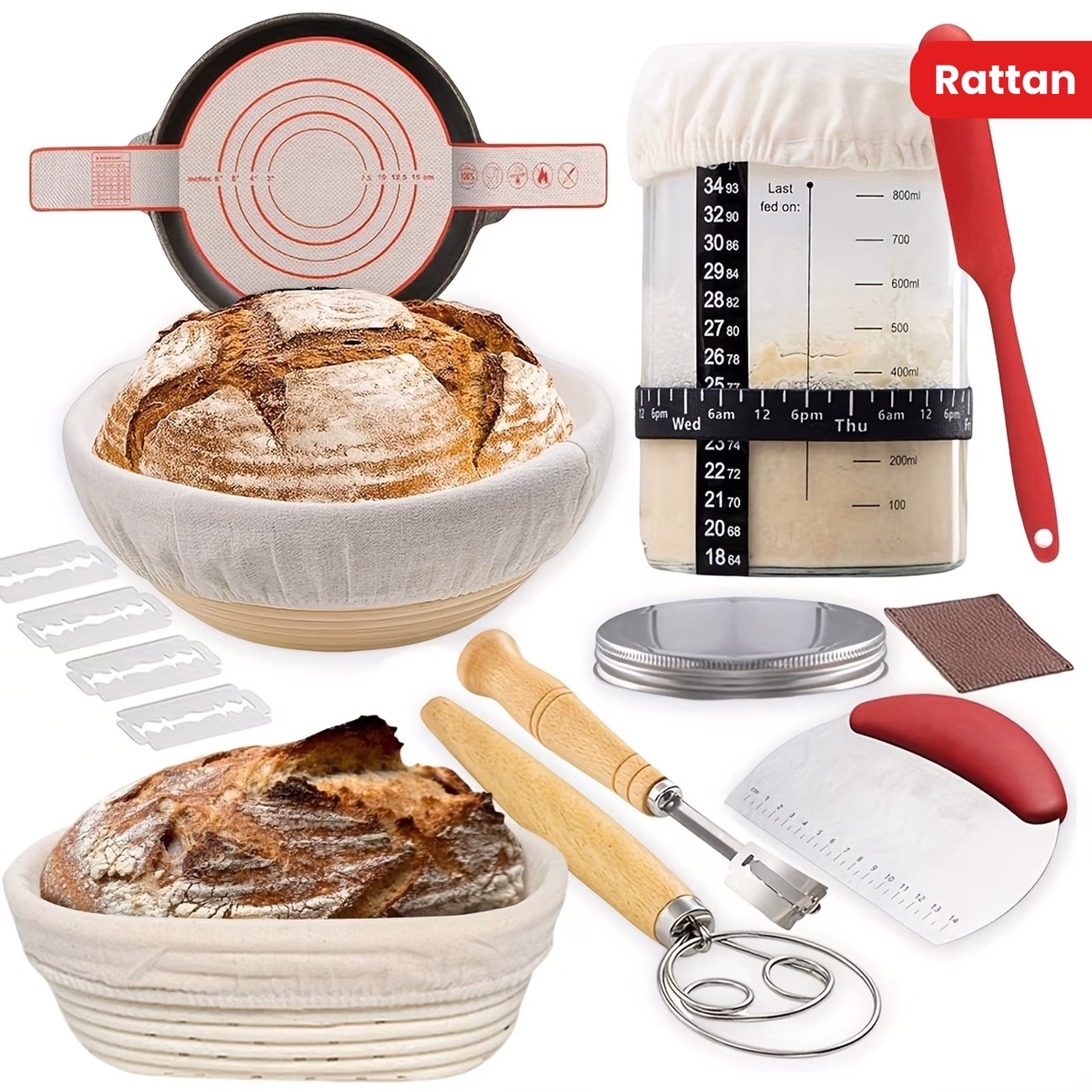 ITECHJOY Complete Yeast Bread Kit – Everything You Need for Perfect Homemade Bread