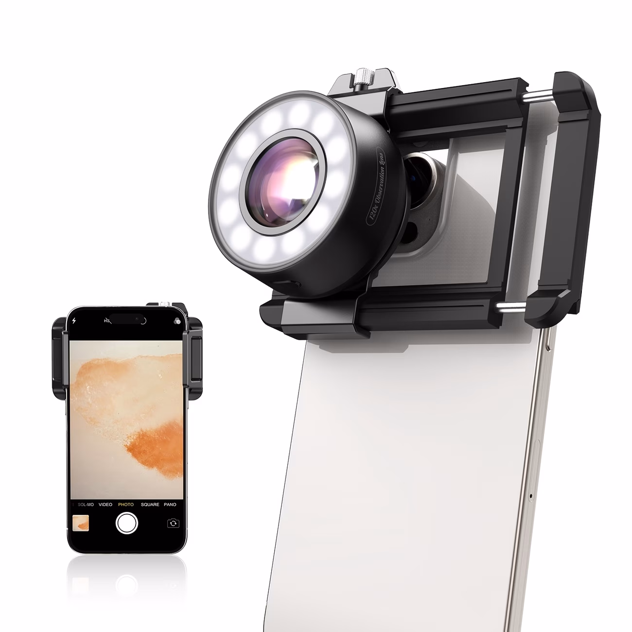 APEXEL APL-MS120 Handheld Dual-Purpose Microscope – 15X Magnification for Detailed Inspection