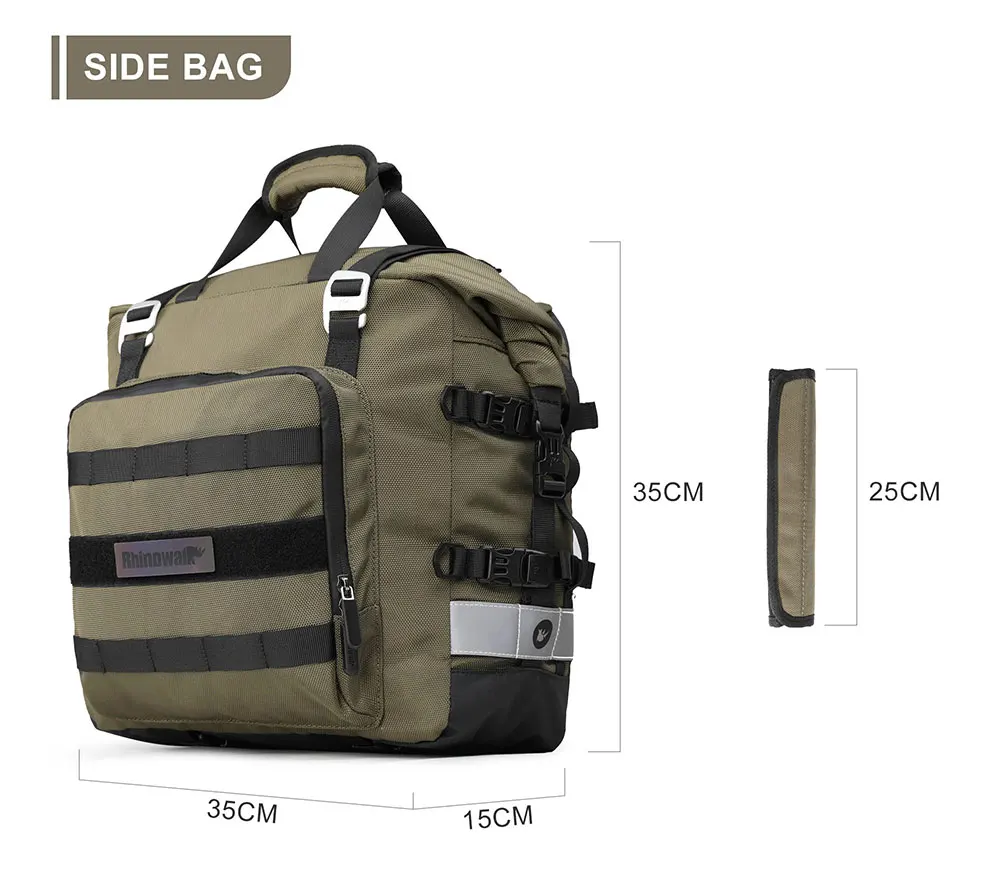 Color Name: Black - Motorcycle Saddlebag Waterproof Side Bag For BMW R1250GS R1200GS F850GS F750GS LC ADV Adventure For Suzuki V-Strom Luggage