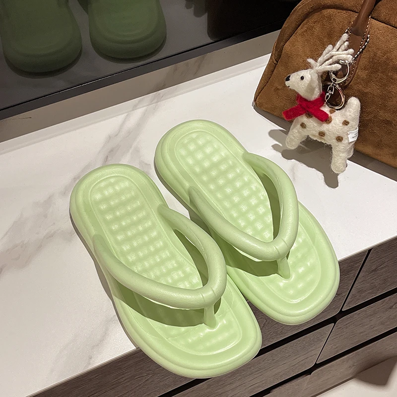 Color: Beige, Shoe Size: 35 - Soft-Bottomed Ladies Slippers - Suitable for Four Seasons, Offering a Smooth Step 7072