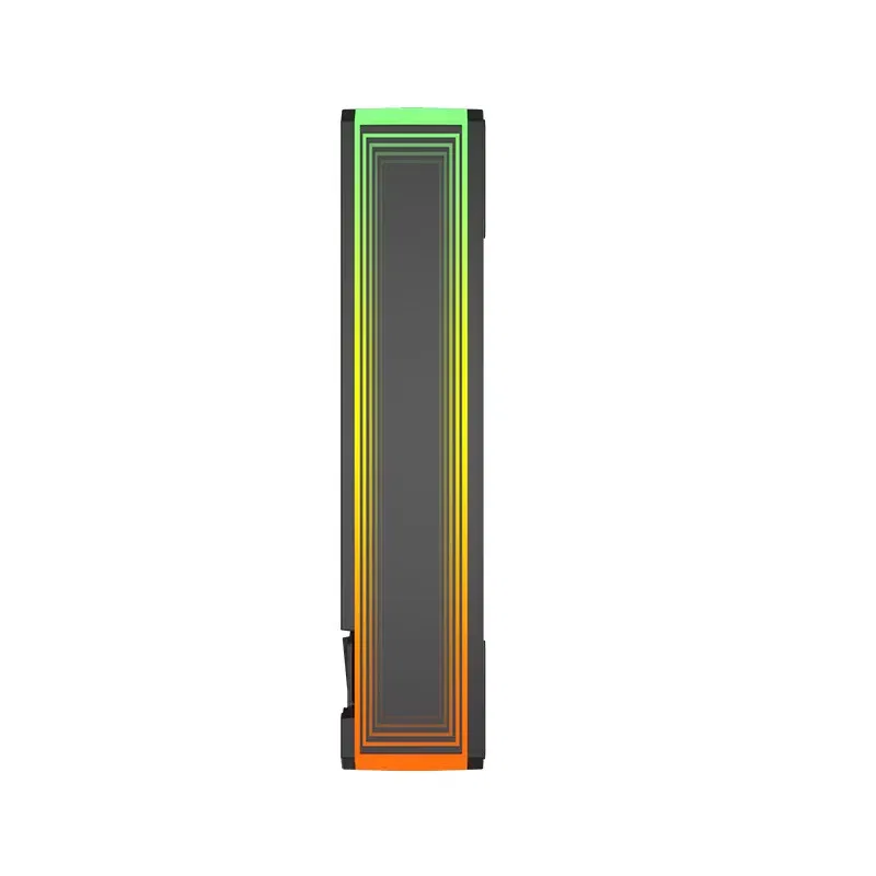 Color: Black, Blade Color: Other, RGB Support: A-RGB - UPSIREN UF-3 Prism 7PRO Computer Case Cooling Fan,Double-sided full lens,12CM ARGB motherboard synchronization，CD pattern axis