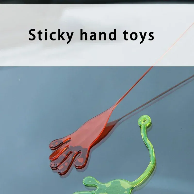 Color: Light Grey - 1pc Squishy Toy Slap Hands Palm Toy Elastic Sticky Toy For Kid Gift Party Gags Practical Jokes Elastic Creative Tricky Toys