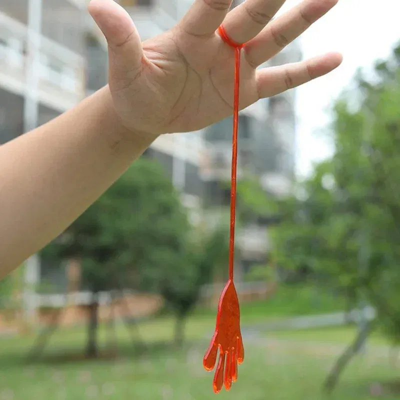 Color: Light Grey - 1pc Squishy Toy Slap Hands Palm Toy Elastic Sticky Toy For Kid Gift Party Gags Practical Jokes Elastic Creative Tricky Toys