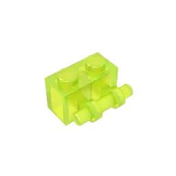 Color: Wood - MOC PARTS Bricks GDS-652 BRICK 1X2 WITH STICK compatible with lego 30236 children's toys Assembles Building Blocks Technical