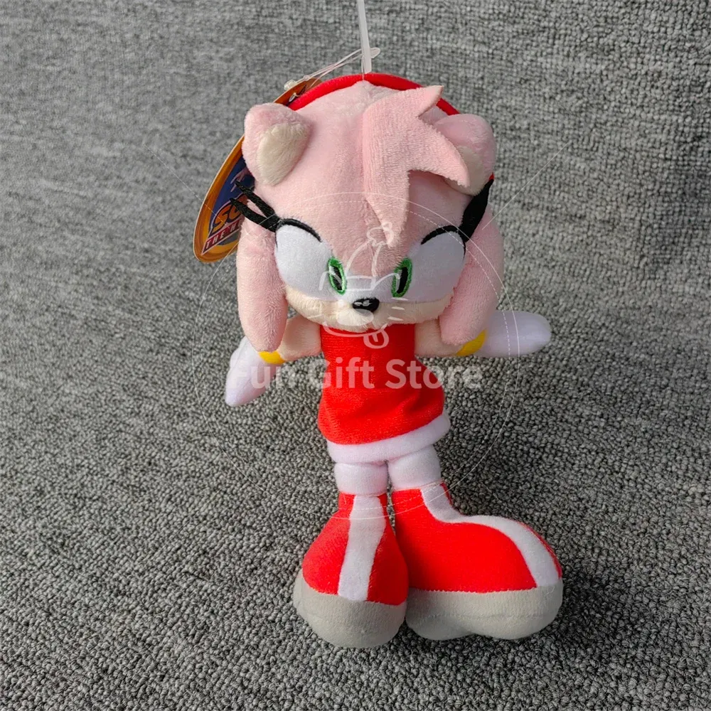 Color: Blue, Height: 0-10cm - 2025 20CM New Japanese Pink Plush Toy Amy rose Cute Cartoon Doll Girls Birthday Christmas Gifts