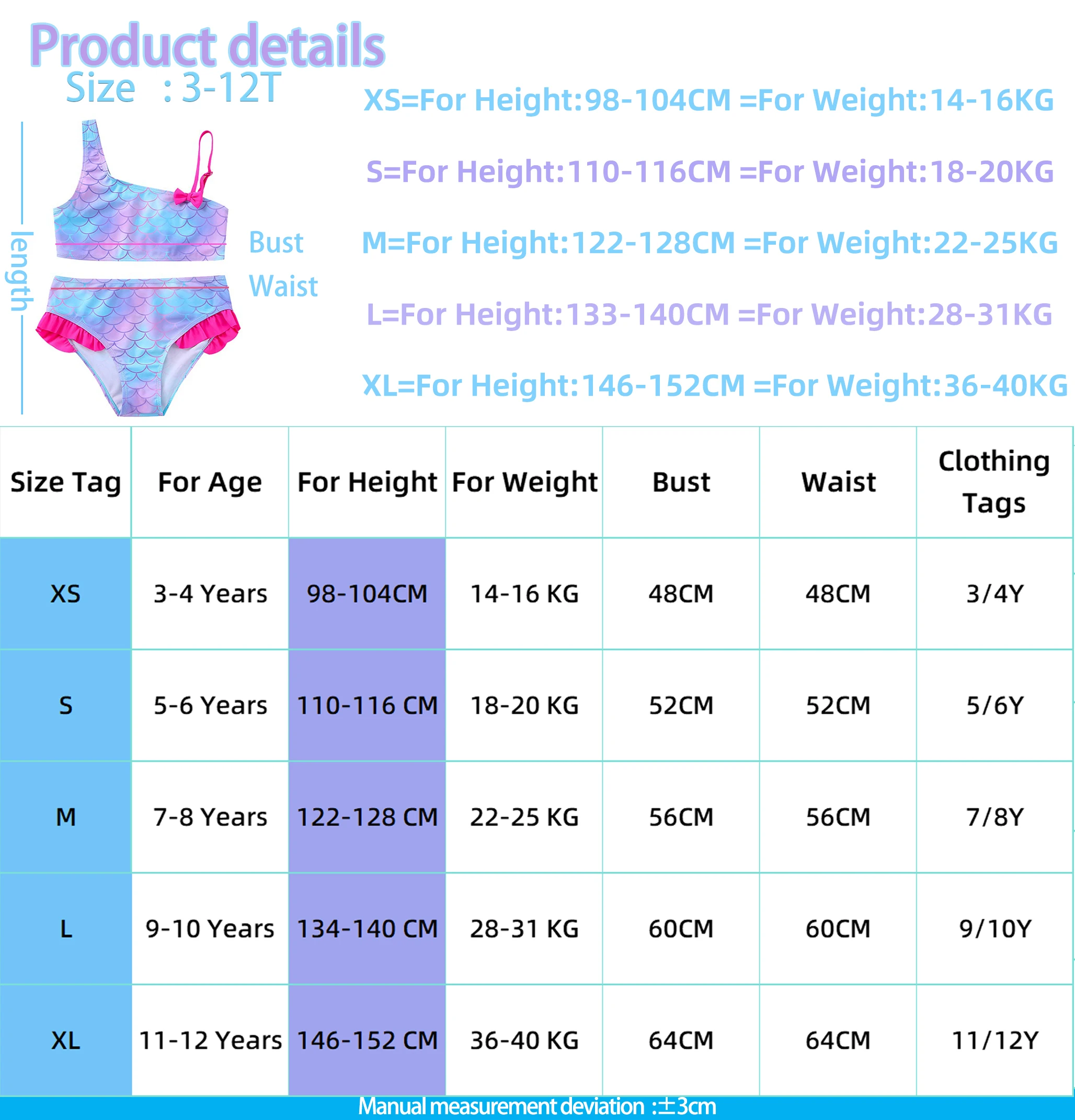 Color: MULTI, Size: S - Lilo Stitch Girls Tankini Swimsuits Summer Beach wear Children Kids Wear Bathing Suits Two-pieces Bikini Dresses Fashion
