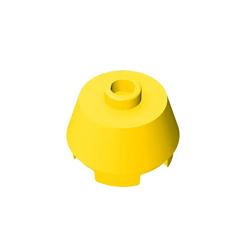 Color: VIOLET/?«?—?…° - Gobricks GDS-946  Cone 2 x 2 Truncated compatible with lego 98100 pieces of children's DIY Educational Building Blocks Technical