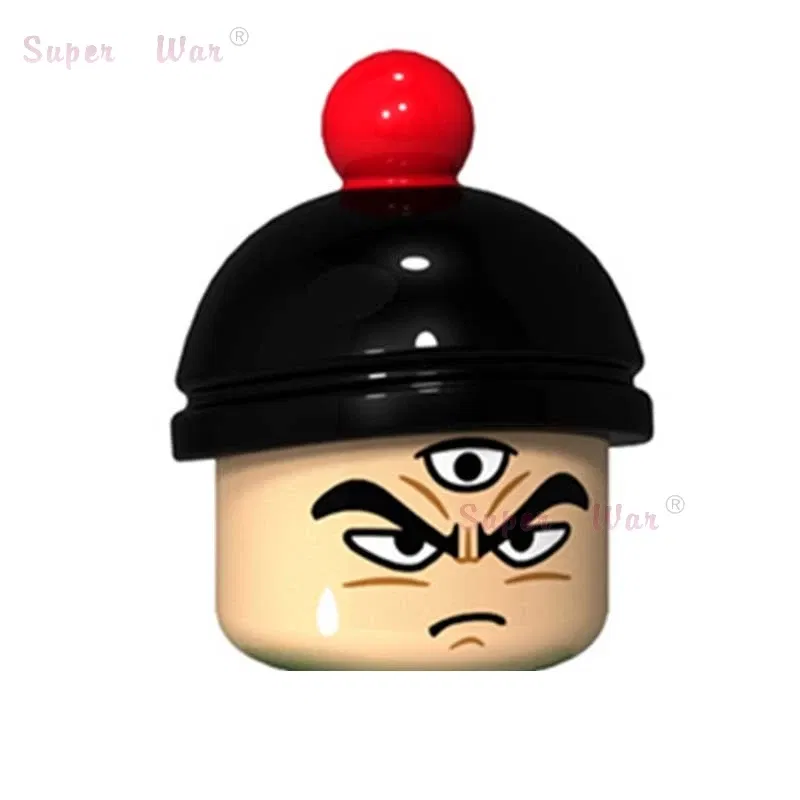 Color: Red - Single New Cartoon Action Figures accessories Building Block children WM2081 WM6105 WM6106
