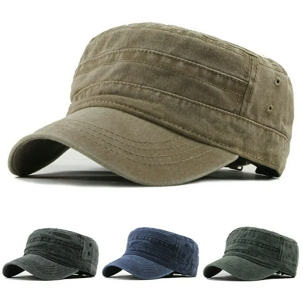 Color: green - 1PC Camouflage Army Hat Men Women Baseball Cap Camo Military Cadet Combat Fishing Cap