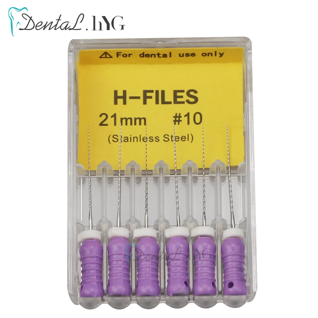 Color: Chocolate - 6Pcs/Pack Dental Tools Root Cannal Endo K File 21mm 25mm Stainless Steel Endodontic Instruments Dentist Dentistry Odontologia
