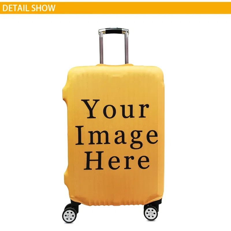 Color: GRAY, Size: M - Lilo Stitch Elastic Luggage Protective Cover Trolley Suitcase Dust Bag Case Cartoon Travel Accessories