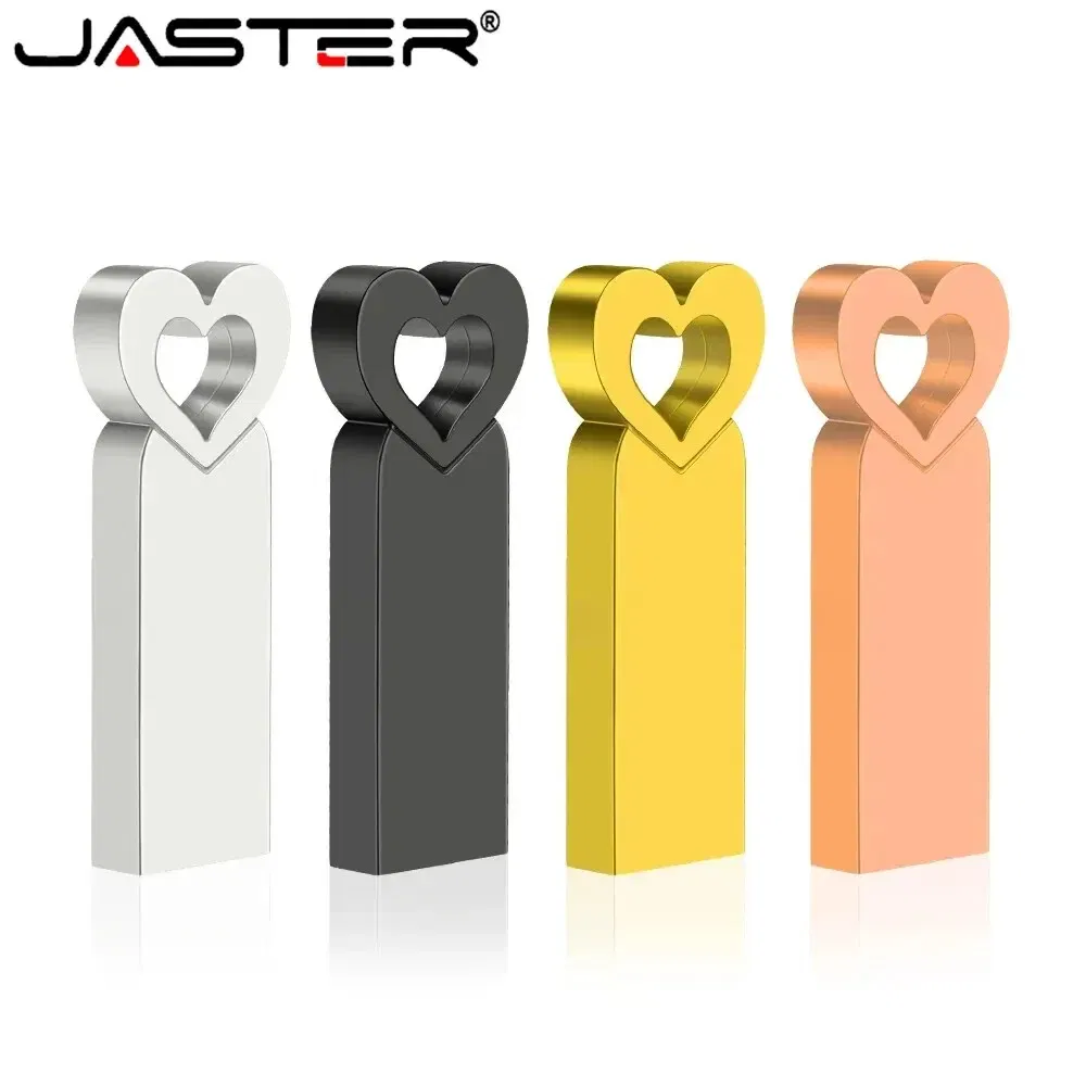 Capacity: 32GB, Color: Silver - Mini Metal Heart Shaped USB Flash Drive 64GB Black Portable Pen Drive 32GB High Speed Memory Stick 16GB Waterproof USB Stick