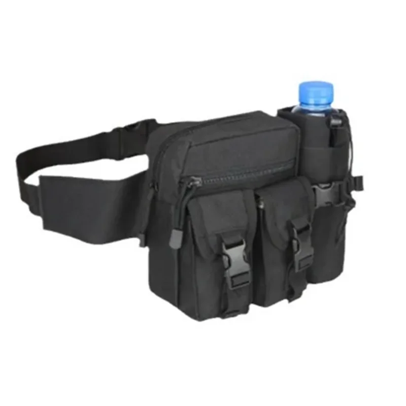 Color: Beige - 1PC New Multifunction Waist Bag Three Colors Oxford Tactical Waist New Multi-Function Pockets Phone Pouch Fanny Pack GZH015