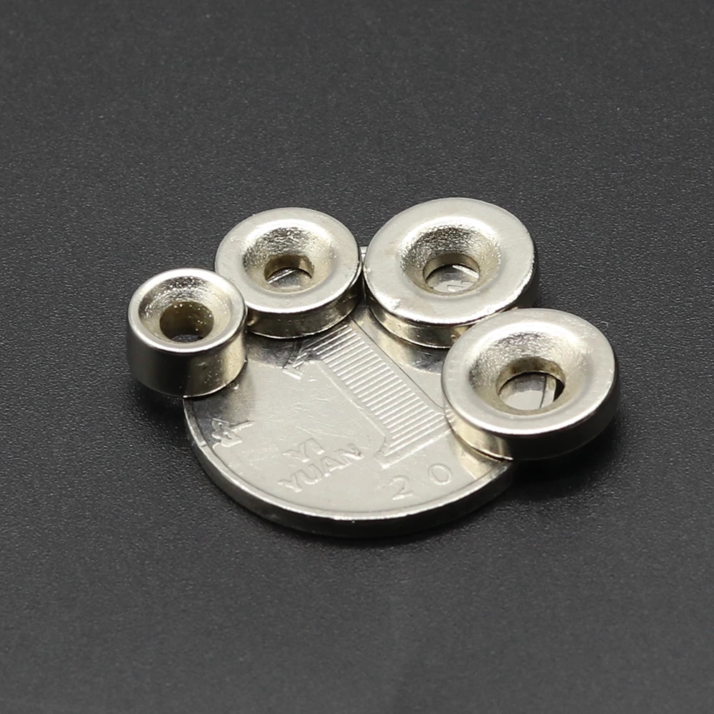 Color: PURPLE, Size: 6m - Round Magnet 8/10/12/15/20/25/30mm x Hole3/4/5/6mm Neodymium Magnet N35 Permanent NdFeB Super Strong Powerful Magnets With hole