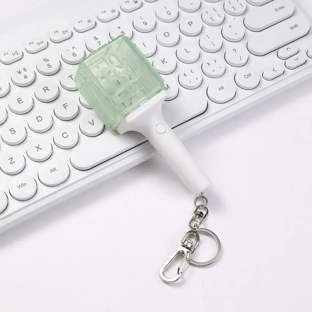 Color: Red - Kpop Idol 127 Wish Deram V  Mini Lightstick Keyring Support Glow Stick Key Chains Fans Gift