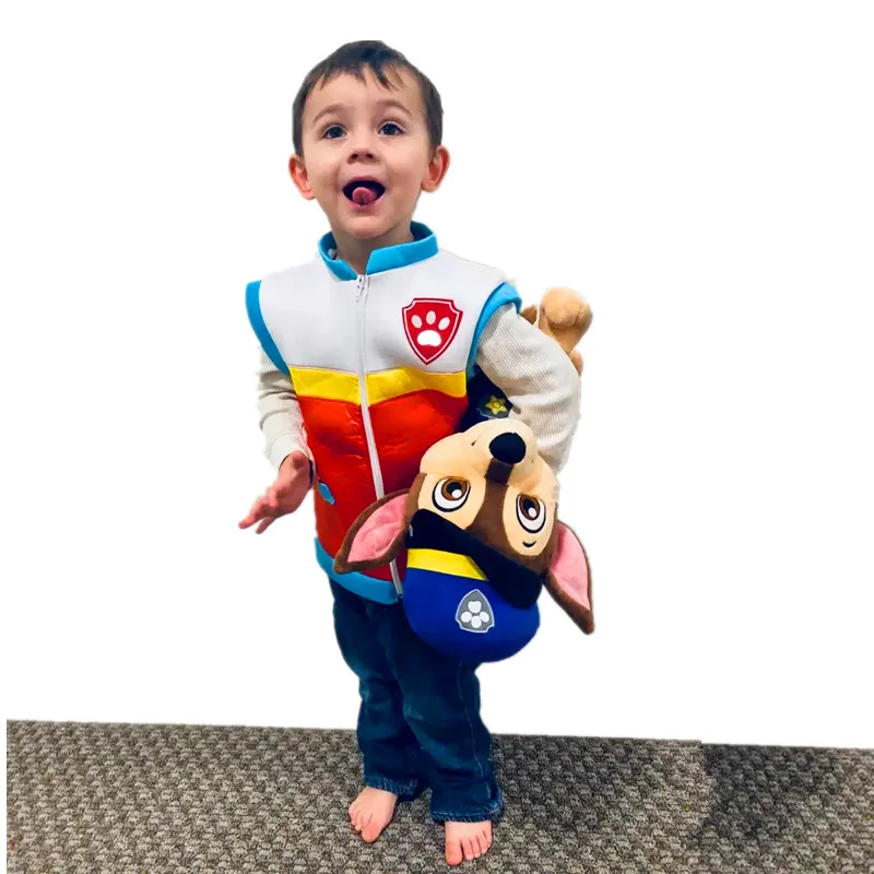 Color: WHITE, Height: 31cm-50cm, Ships From: CHINA - Carnival Ryder Captain Cosplay Costumes Paw Patrol Birthday Party Dress Role-Playing Costume for Children Gifts