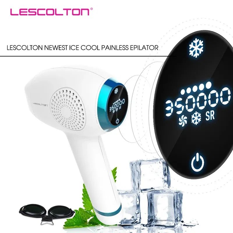 Color: Green, Ships From: CHINA - Lescolton IPL Laser Permanent  Hair Removal Device Bikini Trimmer Laser Epilator for Women Men Facial Armpit Bikini Beard Legs