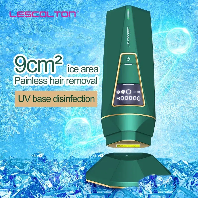 Color: Green, Ships From: CHINA - Lescolton IPL Laser Permanent  Hair Removal Device Bikini Trimmer Laser Epilator for Women Men Facial Armpit Bikini Beard Legs
