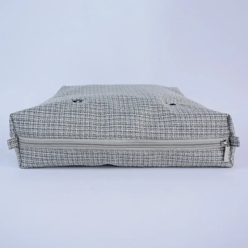 Color: Silver - TANQU Classic Mini linen canvas organizer fabric inner lining Insert for Obag Mini O Bag Women's Handbag Accessory