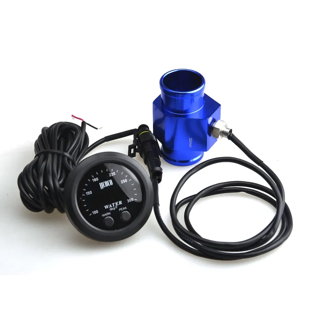 Color: Gold - 52MM 12v Racing Car Ultra-thin Water Temperature Gauge And Water Temp Joint Pipe Sensor Adapter 1/8NPT