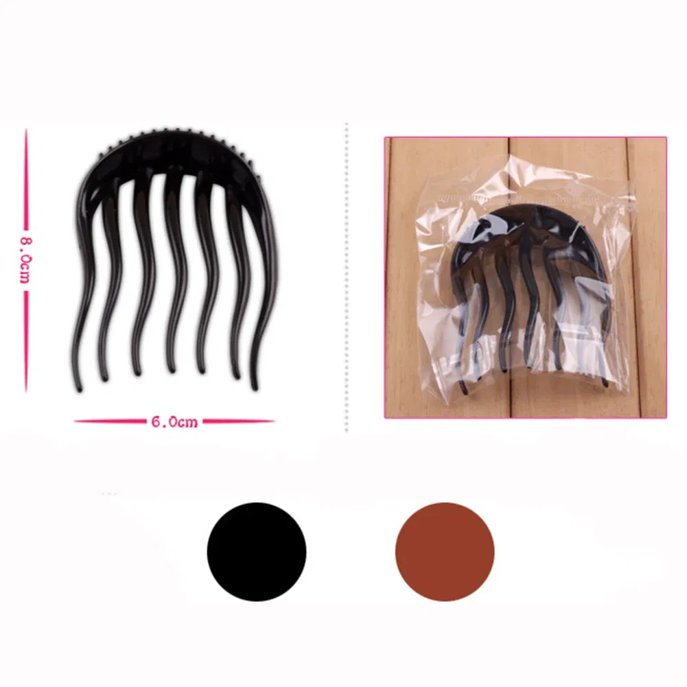 Women Hair Styling Clip Plastic Hair Stick Bun Maker Braid Tool Ponytail Holder Girls Hairpins Hair Accessories Hair Combs