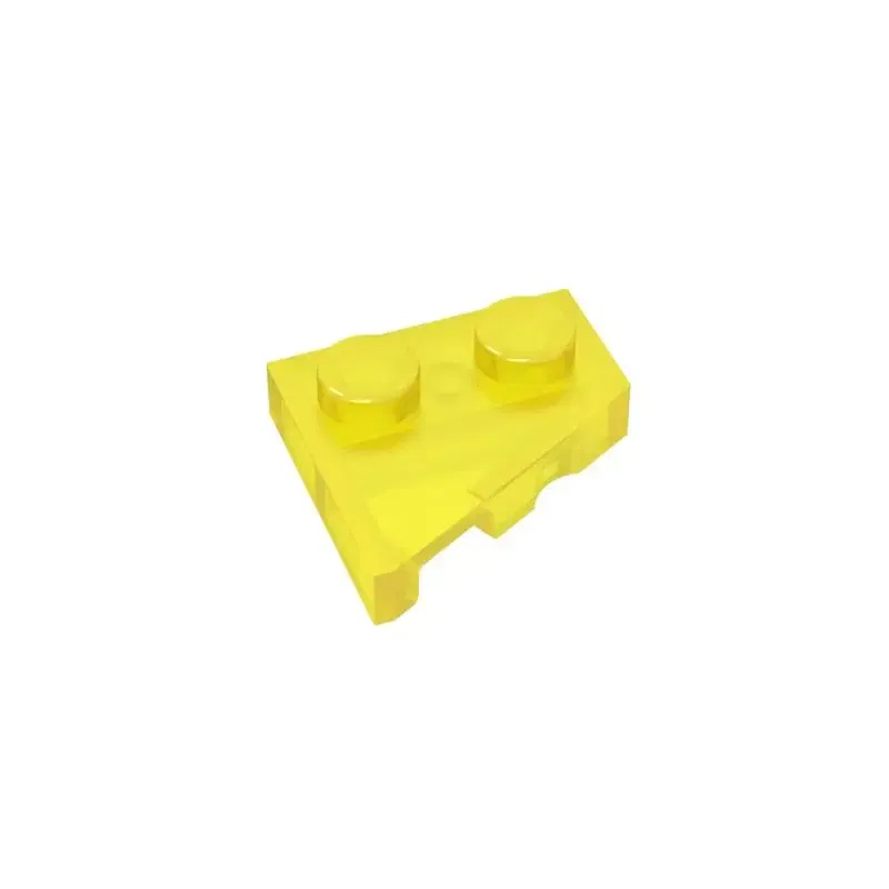 Color: Dark Red - Gobricks 10PCS Parts Wedge, Plate 2 x 2 Left Compatible with 24307 pieces of children's toys Building Blocks Educatonal  Techni