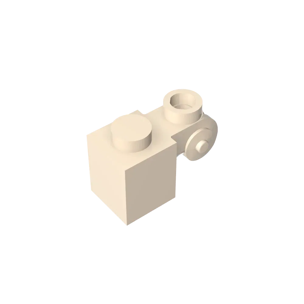 Color: black - Gobricks GDS-M150 Brick Special 1 x 1 with Scroll with Open Stud compatible with lego 20310 Assembles Building Blocks