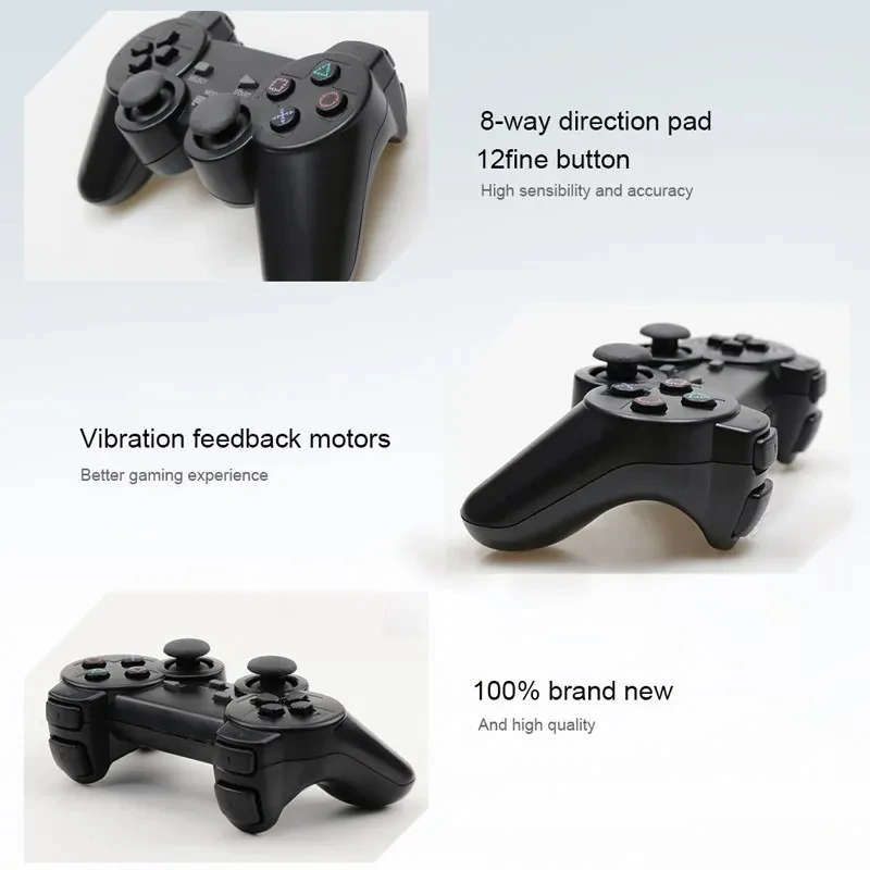 Color: Red - Wireless Gamepad for Sony PS2 Controller for Playstation 2 Console Joystick 2.4G Double Vibration Shock Joypad USB PC Game