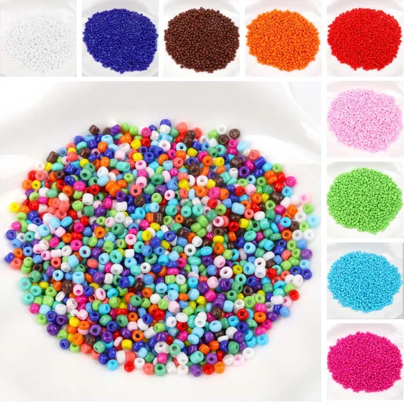 Color: Lavender, Item Diameter: 4mm - 150-1000pcs 2/3/4mm Charm Czech Glass Seed Beads DIY Bracelet Necklace Beads For Jewelry Making DIY Earring Necklace