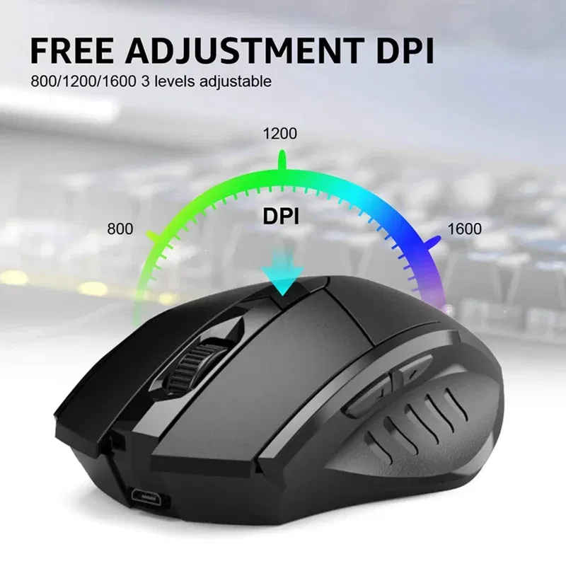 Color: WHITE - Inphic Rechargeable Wireless Mouse Ergonomic Bluetooth 5.0 2.4G Mice Office Mute Mouse For MacBook Tablet Laptops Computer PC