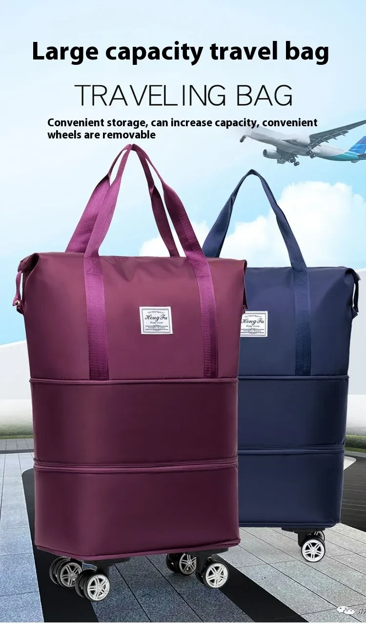 New Large Capacity Travel Bag - Universal Wheel Removable