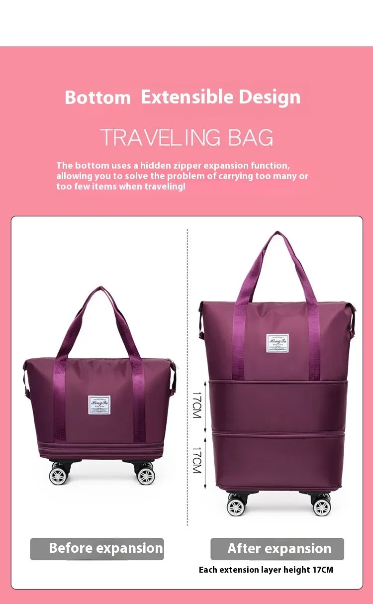 New Large Capacity Travel Bag - Universal Wheel Removable