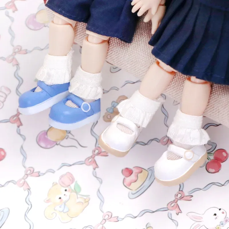 Color: Navy Blue, Size: Other - Plastic OB11 Student Shoes Obitsu 11 Doll Shoes ob11 Doll Pointy Toe Shoes Diy Toys For dod Ddf Body9 1/12 Bjd Gsc Bjd Doll