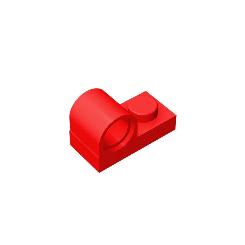 Color: Apricot - Gobricks GDS-811 Plate, Modified 1 x 2 with Pin Hole on Top compatible with lego 11458 pieces of children's DIY