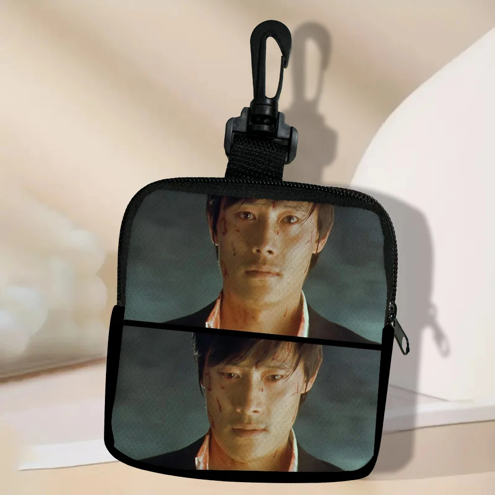 Color: Brown - Lee Byung Hun Women Coin Purse Card Key Mini Purses Pouch Small Zipper Coin Purse Card Holder Wallet Bag 3.3