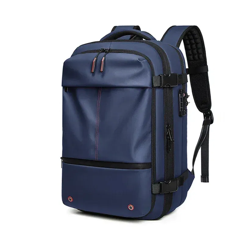 Color: Gold - Men Travel Backpack vacuum compression Laptop Backpack 17 inch Extended Large Capacity school Backpack Hiking Business backpack