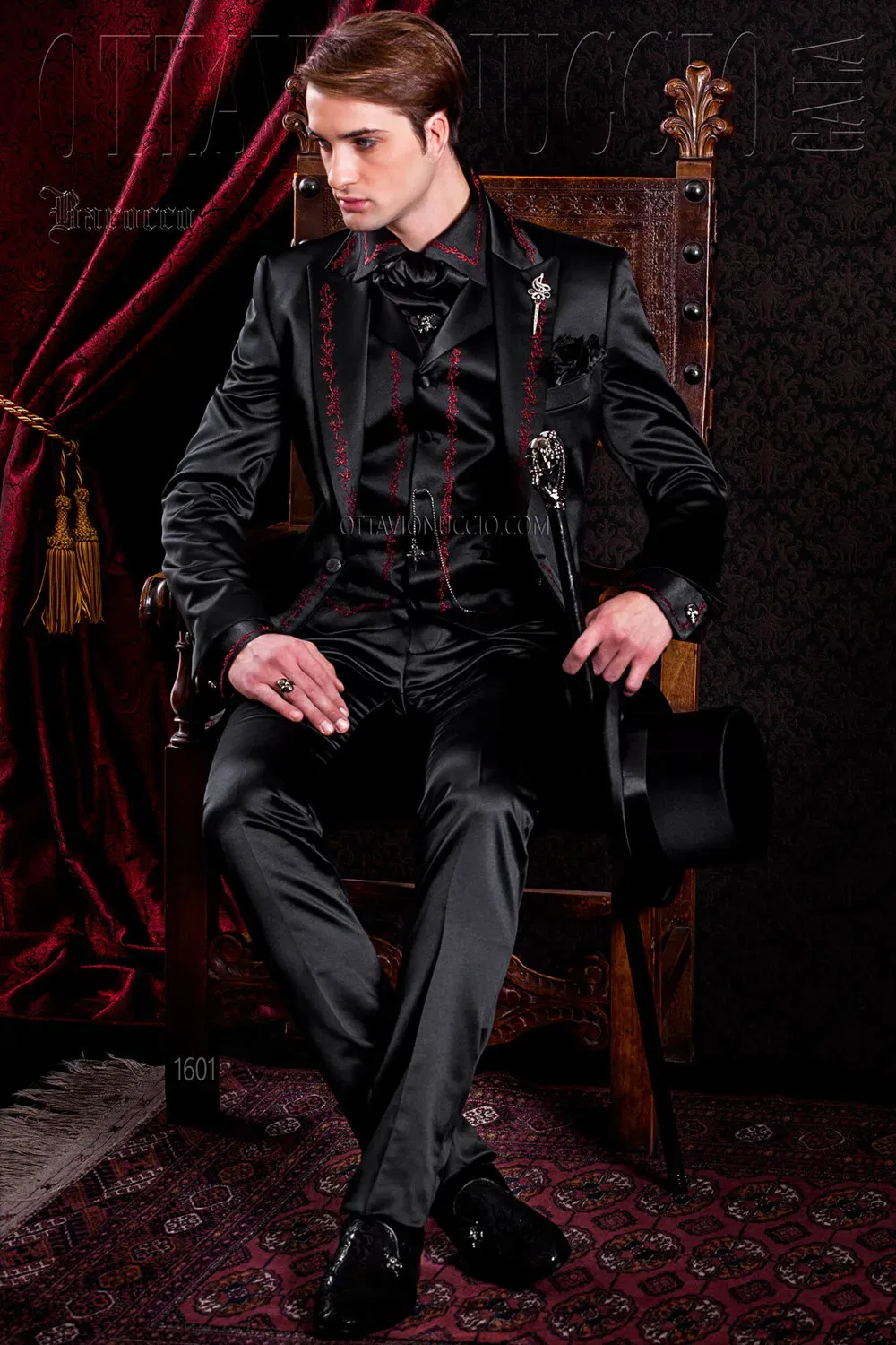 Color: Dark Grey, Size: XS, Ships From: CHINA - 2025 New Arrival Custom Made Classic Style Embroidery Groom Tuxedos Groomsmen Men's Wedding Prom Suits (Jacket+Vest+Pant) Blazer