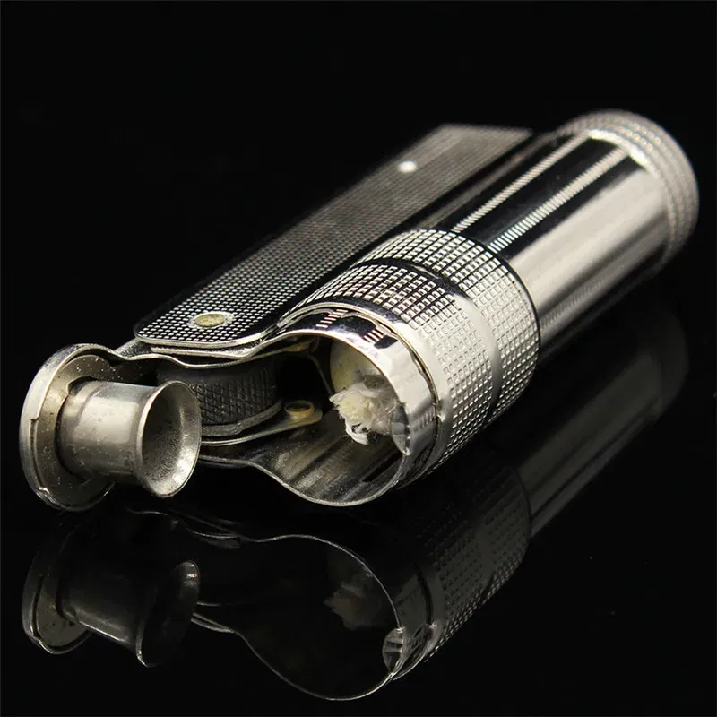 Color: Beige - Original IMCO Lighter Old Gasoline Flint Lighter Windproof Stainless Steel Cigarette Petrol Oil Lighter Inflated Gadgets Man